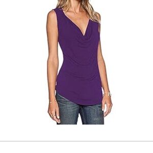 Women's Purple Sleeveless Top